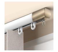 Système De Rail De Rideau Invisible 70 À 600cm Rail Rideaux Plafond En Aluminium Séparation De Pièce Pour Salon Chambre À Coucher Ou Hôpital Barre À Rideaux Au Mur(Blanc,130cm/4.27ft)