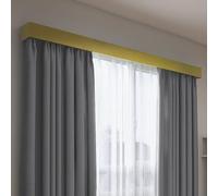 Système de rail de rideau mural 3 en 1 avec boîte, longueur réglable, rails de rideaux décoratifs pour une utilisation en intérieur, solution polyvalente de décoration d'intérieur