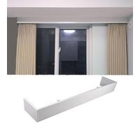 Système de rail de rideau occultant de 2 m - Blanc - Fixation au plafond ou au mur - Sans rails - Parfait pour chambre à coucher - Long panneau de rideau - Installation facile
