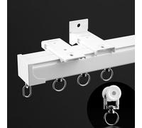 Système de rail de rideau robuste en aluminium, coude à 90 degrés pour une solution de séparation de pièce en forme de L en forme de U, montage au plafond ou au mur