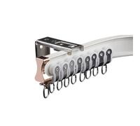 Système de rail en aluminium, rail de plafond flexible pour balcon, longueur réglable de 70 à 600 cm, blanc, 90 cm, S/L/U/Z pes