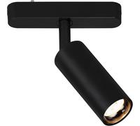 Système De Rail Luxtrail Led Tracklight,Blanc Chaud,Pivotant,Accessoires,Tracklight,Led Spot,Spot De Plafond,Projecteur,Plafonnier,Plafonnier,130x40x155mm (Lxdxh),Noir