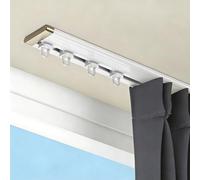 Système de rail ultra fin pour cloisons de séparation, ouverture vers l'intérieur, profil bas, rail de 2,1 m, facile à installer