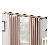 Système de rails de rideaux coulissants lisses pour cloisons de séparation de pièces, chambre à coucher, salon, terrasse, espaces de bureau - Installation facile et design moderne
