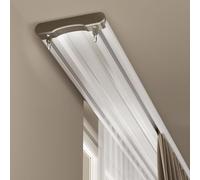 Système de rails de rideaux robustes à double rangée pour un meilleur blocage de la lumière et une durabilité dans la décoration d'intérieur