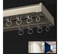 Système de rails de rideaux robustes à double rangée pour un meilleur blocage de la lumière et une durabilité dans la décoration d'intérieur
