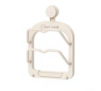 Système de rangement à ventouse pour les surfaces planes y compris les murs d'armoires et les dosserets en carrelage (blanc)