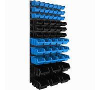 Système de rangement étagère Murale Boîtes empilables Bleu 10 Tailles XXL