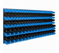 Système de rangement étagère Murale Boîtes empilables Bleu 10 Tailles XXL