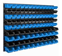 Système de rangement étagère Murale Boîtes empilables Bleu 10 Tailles XXL