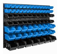 Système de rangement étagère Murale Boîtes empilables Bleu 10 Tailles XXL