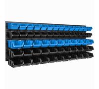 Système de rangement étagère Murale Boîtes empilables Bleu 10 Tailles XXL
