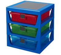 Système de rangement LEGO bleu transparent