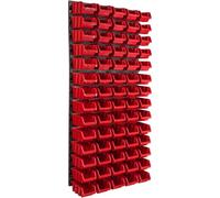 Système de rangement mural 578 x 1170 mm, 70 pièces, boîtes empilables, étagères de rangement pour vue, plaques murales extra solides, étagère extensible, étagère d'atelier, étagère murale d'atelier