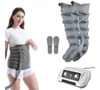 Système de récupération de bottes de compression d'air électrique | Masseur de jambes de drainage lymphatique, compression séquentielle à 6 cavités pour la circulation des bras, jambes, taille