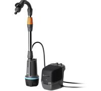 Système de récupération des eaux de pluie - GARDENA - 2600 Comfort 18V P4A solo - 2600 l/h - Batterie - Noir