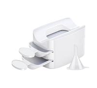 Système de recyclage de poudre à ongles 2 en 1 - Plateau de recyclage - Plateau portable pour vernis à ongles French Chip Smile - Collecteur de poussière - Manucure - Accessoires pour D