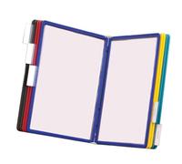 Système de référence de bureau, dossier de présentation rabattable, présentoir de catalogue, panneaux double face 10/20 pages, support de référence durable pour économiser de l'espace (10 tableaux)