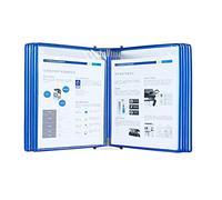 Système de référence de bureau petit, pour un usage quotidien, unité d'exposition de bureau durable, 20 panneaux double face, plusieurs couleurs disponibles, peut contenir du papier A4 (2130 cm