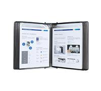 Système de référence de bureau, petite unité d'affichage de bureau durable, 10 panneaux double face, dossier métallique au format A4, montage mural, améliore l'efficacité du bureau. (couleur : vert)