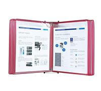 Système de référence de bureau, petite unité d'affichage de bureau durable, 10 panneaux double face, dossier métallique au format A4, montage mural, améliore l'efficacité du bureau. (couleur : vert)