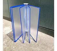 Système de référence de bureau, petite unité d'affichage de bureau durable et durable, 5 panneaux double face, supports d'exposition de catalogue conçus pour afficher des documents au format A4