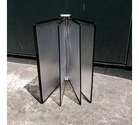 Système de référence de bureau, petite unité d'affichage de bureau durable et durable, 5 panneaux double face, supports d'exposition de catalogue conçus pour afficher des documents au format A4