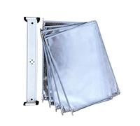 Système de référence de bureau, petite unité d'affichage de bureau durable et durable, 5 panneaux double face, supports d'exposition de catalogue conçus pour afficher des documents au format A4