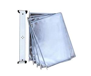 Système de référence de bureau, petite unité d'affichage de bureau durable et durable, 5 panneaux double face, supports d'exposition de catalogue conçus pour afficher des documents au format A4