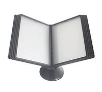 Système de référence de bureau, unité d'organisation de fichiers idéale pour le bureau, 10 poches de vitrine, capacité de 20 feuilles, support de dossier réglable à rabat, pour bureau, atelier