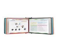 Système de référence mural magnétique durable, organisateur 10 poches, présentoir catalogue for le bureau et la maison, dossiers métalliques, mode paysage(Multi-colored)