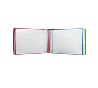 Système de référence mural magnétique Durable, organisateur 5 poches, présentoir catalogue for le bureau et la maison, dossiers métalliques, Mode paysage(Multi-colored)