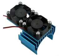 Système de refroidissement à base de ventilateur en aluminium pour moteurs RC dans les véhicules à l'échelle 1:10 prenant en charge les variantes de moteur brossé et sans balais ()