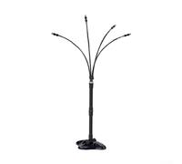 Système de refroidissement par brumisation debout avec direction réglable en hauteur | Kit de ventilateur de brume d'extérieur de 8 m pour jardin, terrasse, piscine, fêtes | Buses en laiton à mémoire