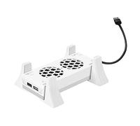 Système de refroidissement par ventilateur Effet de lampes colorées 7 modes d ' éclairage Accessoires de jeu à faible bruit pour hôte de jeu Ventilateur de refroidissement inférieur coloré