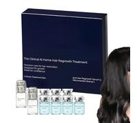 Système de repousse des cheveux - 8 pièces stimulateur de racines nourrissant pour une croissance saine des cheveux, solution de soin du cuir chevelu avec 2 dispositifs à micro-aiguilles pour une meil