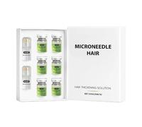 Système de repousse des cheveux, solution de repousse des cheveux à micro-aiguilles, renforce les racines avec de l'huile de menthe poivrée et racine de gingembre, sérum épaississant pour cheveux