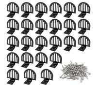 Système de rétention de neige durable - Lot de 25 crics de toit, pinces de toit en métal, clôtures de glace, bloqueurs de neige, matériel de sécurité de toit | Kit de matériel d'installation facile