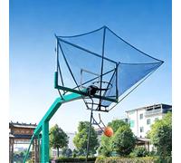 Système de retour automatique de basket-ball avec filet portable, goulotte rotative à 180 °, équipement d'entraînement pour l'entraînement en solo