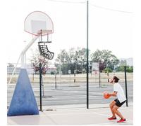 Système de retour de ballon de basket SPORTNOW Rotatif 360° Hauteur réglable Universel Noir
