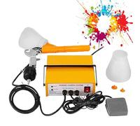 Système de Revêtement en Poudre, Ensemble de Pulvérisateur Électrostatique a 5 Vitesses Réglables, Pistolet Pulvérisateur avec Pédale pour L'automobile, L'industrie, la Marine et Le Jardinage