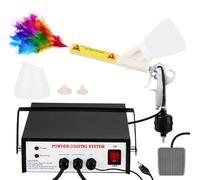 Système de Revêtement en Poudre, Machine de Revêtement Électrostatique dn Poudre a 5 Vitesses Réglables, Pistolet Pulvérisateur avec Pédale pour L'automobile L'industrie Marine Jardinage