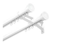 Système de rideau à tringle romaine à double voie pour lits superposés, baies vitrées et camping-cars