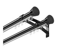 Système de rideau à tringle romaine à double voie pour lits superposés, baies vitrées et camping-cars