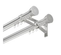 Système de rideau à tringle romaine à double voie pour lits superposés, baies vitrées et camping-cars