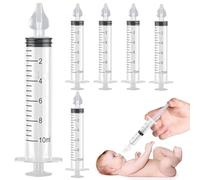 Système de rinçage des sinus, mouches bébé seringue nasale Lot de 6-Dispositif, seringues avec embouts silicone souple, Professionnel pour irrigateur nasal nettoyeur de nez pour nourrisson portable