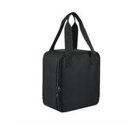 Système de rinçage nasal, étui de transport de voyage avec poignée, 24,9 x 21,9 x 10,1 cm, noir, vert menthe, Porte-bouteille à bandoulière