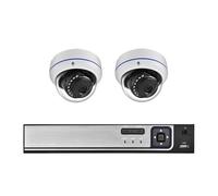 Système De Sécurité avec Caméra PoE HD 4K 8MP, 8 Canaux, 4, CCTV NVR, Surveillance Vidéo, Vision Nocturne, Extérieur, Étanche DéTection De Mouvement(1T,4CH NVR and 2Cameras)