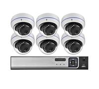 Système De Sécurité avec Caméra PoE HD 4K 8MP, 8 Canaux, 4, CCTV NVR, Surveillance Vidéo, Vision Nocturne, Extérieur, Étanche DéTection De Mouvement(4T,8CH NVR and 6Cameras)