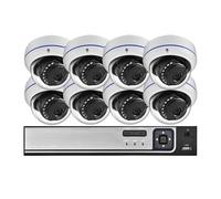 Système De Sécurité avec Caméra PoE HD 4K 8MP, 8 Canaux, 4, CCTV NVR, Surveillance Vidéo, Vision Nocturne, Extérieur, Étanche DéTection De Mouvement(1T,8CH NVR and 8Cameras)